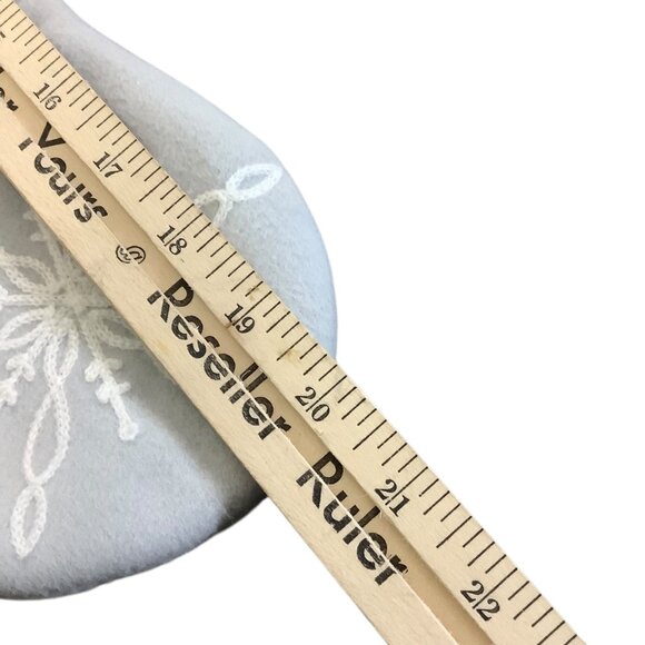 Northern Lights Snowflake Embroidered Christmas Stocking Pom Pom Joann NEW - Picture 7 of 7